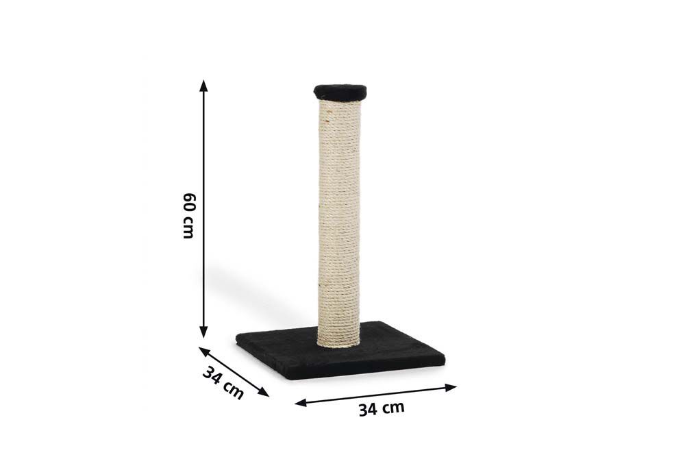 Beeztees Gina  - Krabpaal - Zwart - 62x34x35 cm