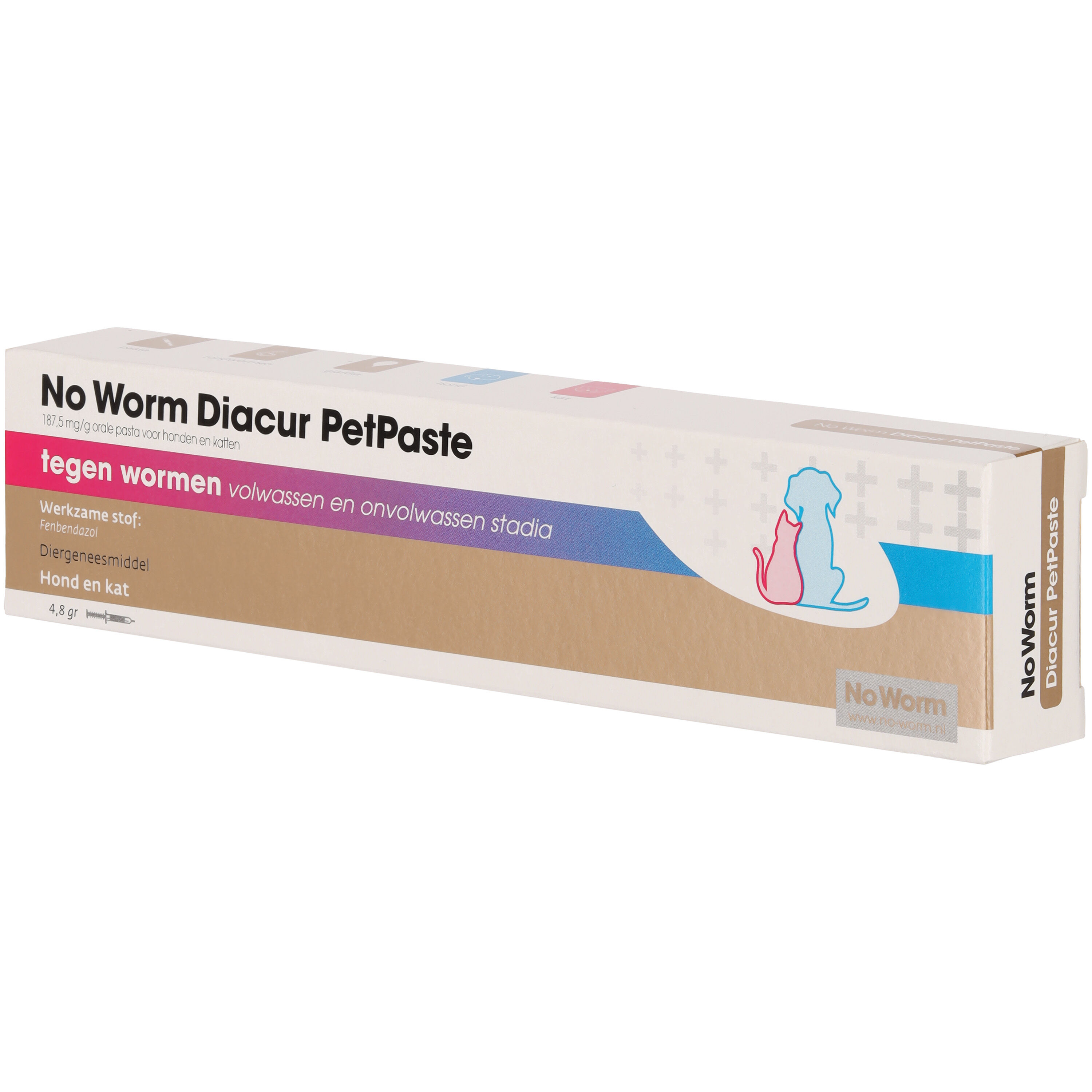 No Worm Diacur PetPaste - Wormenmiddel - 4.8 Gram