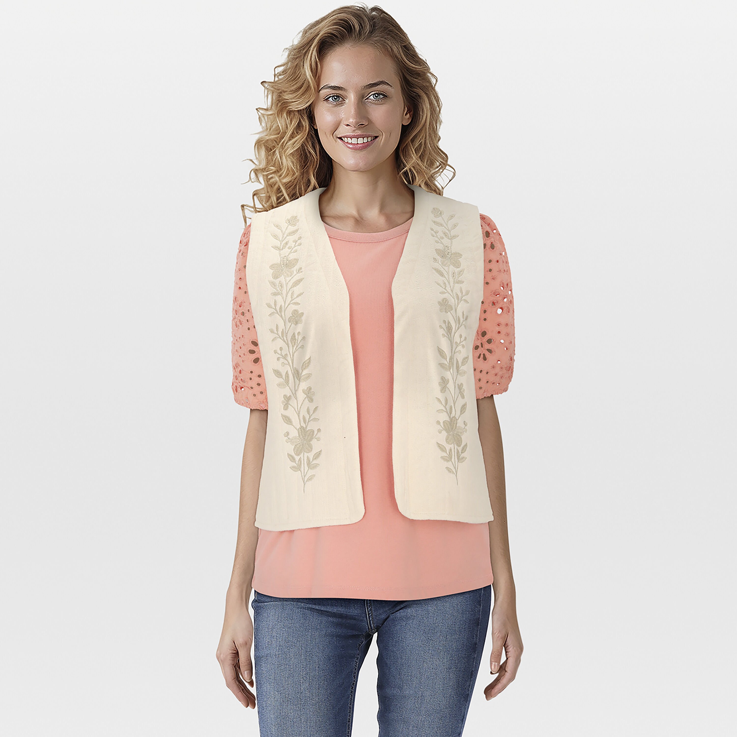 VELESTE Elena - Gilet - Zand - 36 VELESTE Elena - Gilet - Zand - 36
