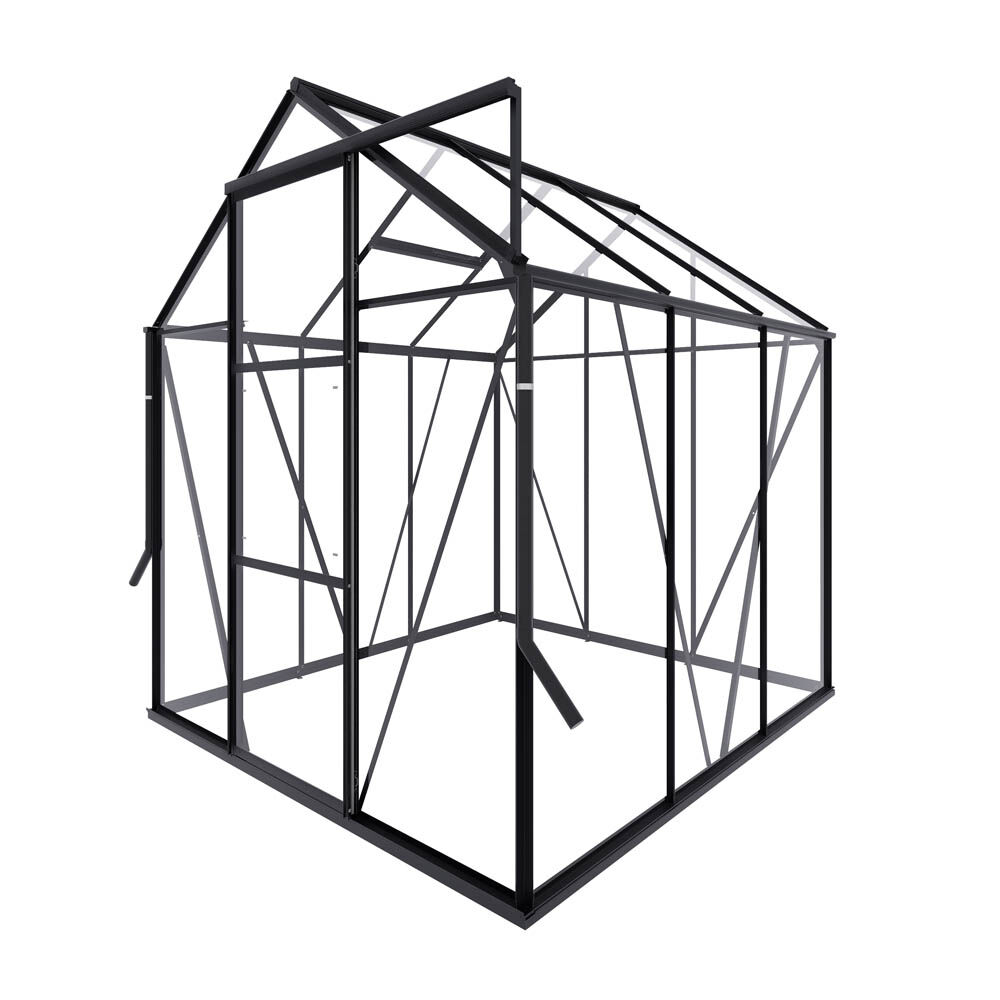 Royal Well Kate I - Tuinkas - zwart - 217x192x192 cm - Veiligheidsglas