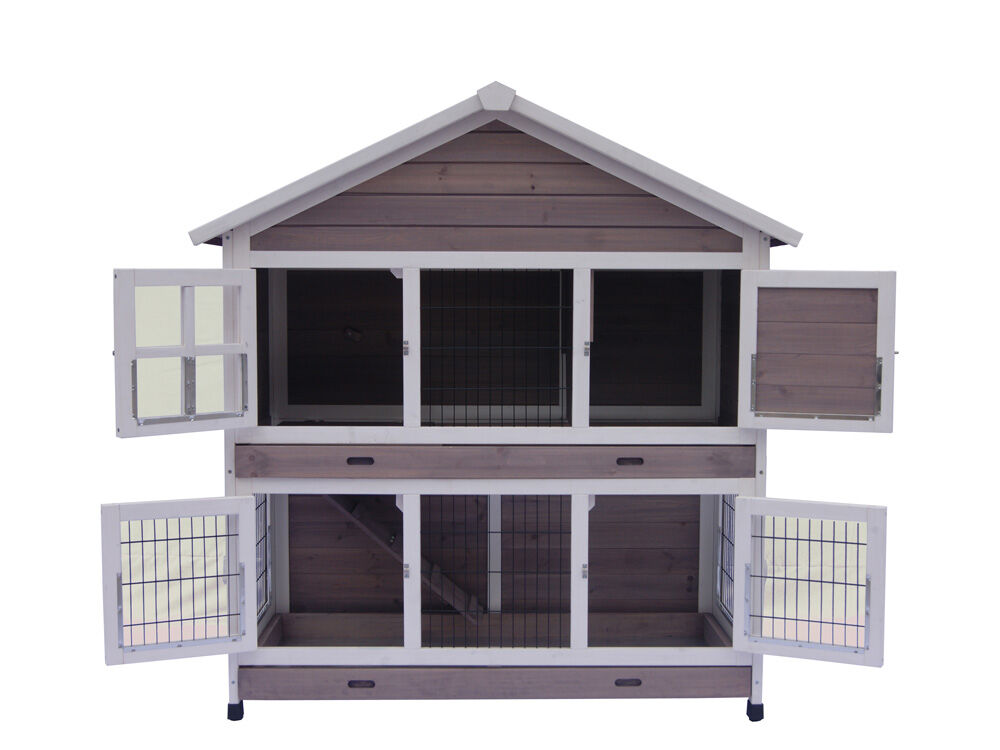 Konijnenhok Sisi - Grijs - 1x125x1 cm