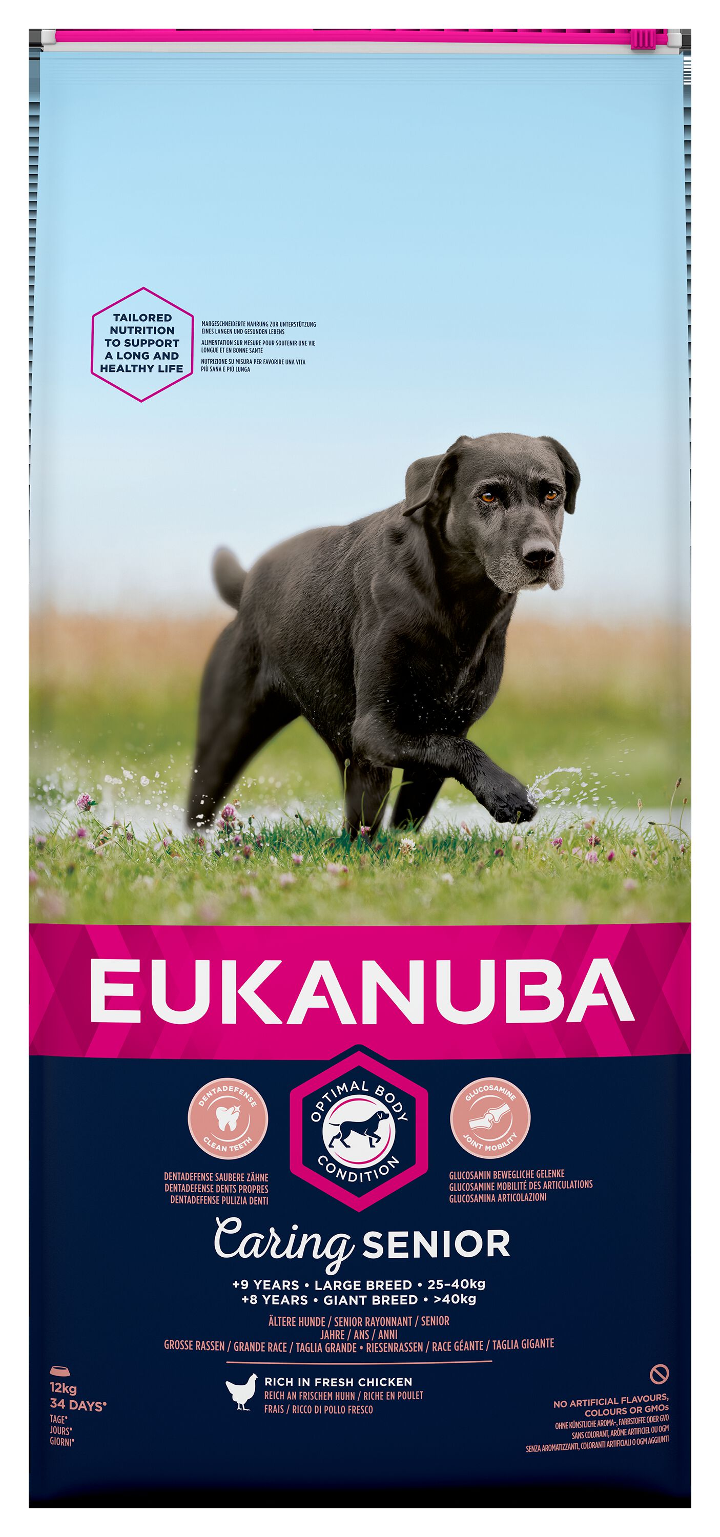 Eukanuba Caring Senior Large Breed - Hondenvoer - 12 Kilogram - kip Eukanuba Caring Senior Large Breed - Hondenvoer - 12 Kilogram - kip