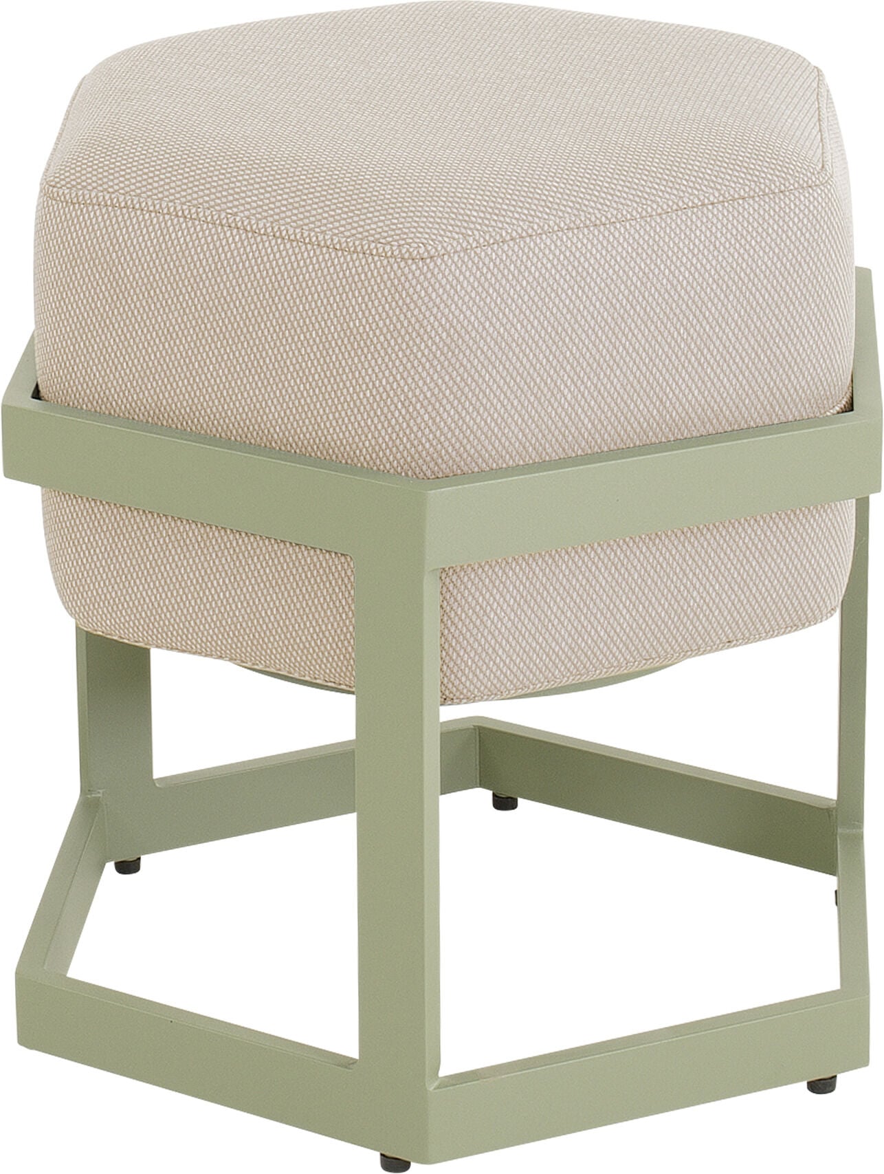 Lesli Living Esagono - Hocker - Zachtgroen - 47.5x41.5x48 cm Lesli Living Esagono - Hocker - Zachtgroen - 47.5x41.5x48 cm