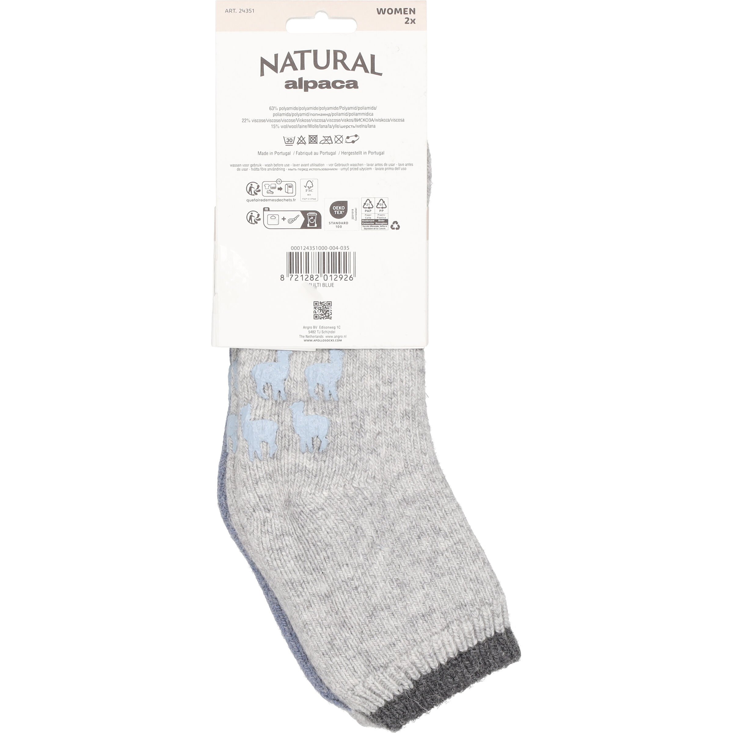 Apollo Alpaca - Sokken - Blauw