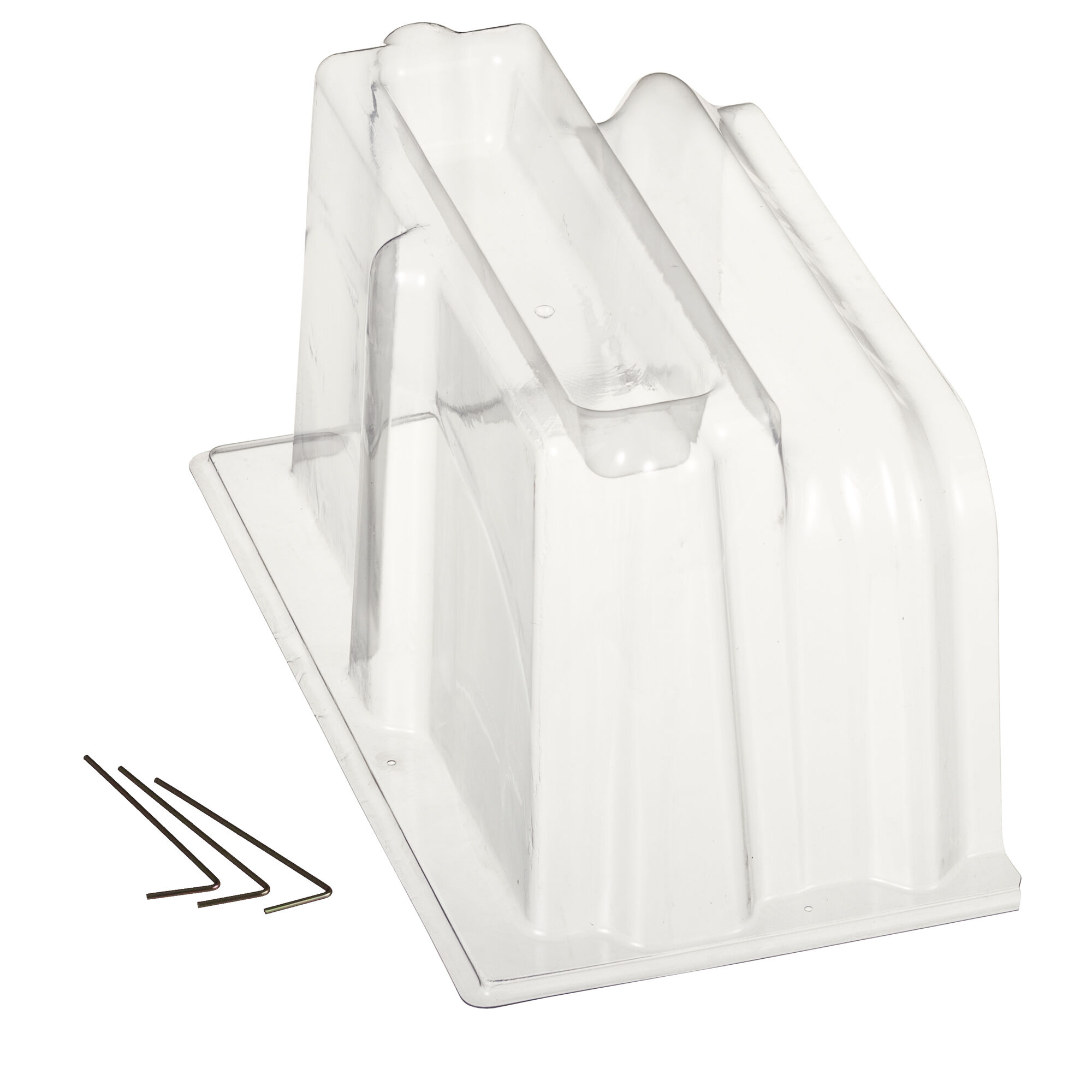 Nature Kweektunnel modulair eindstuk - Broeikas - Transparant - 22x40x21.5 cm