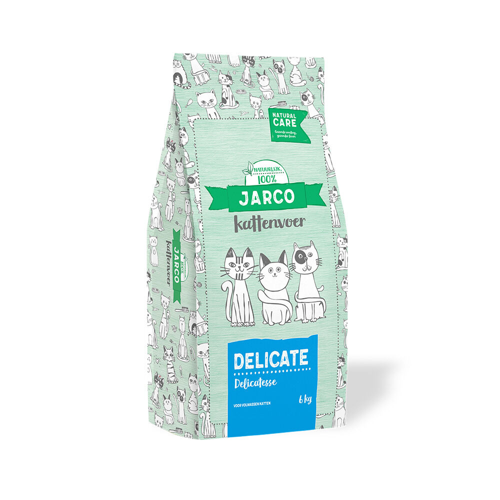 Jarco Natural Delicate - Kattenvoer - 6 Kilogram - kalkoen