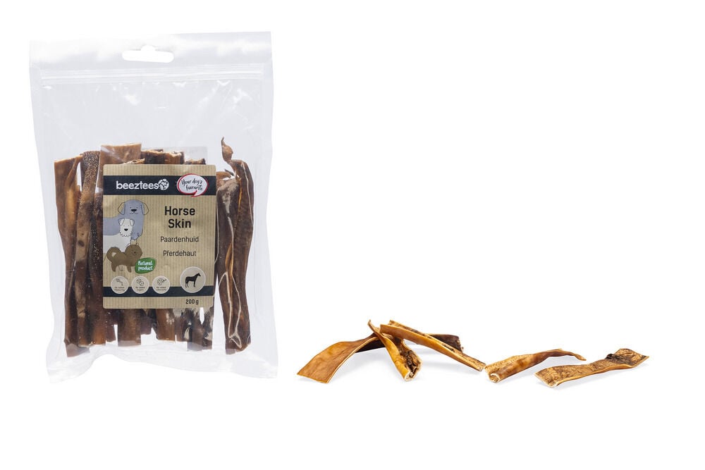 Beeztees Paardenhuid - Hondensnack - 200 Gram - paard