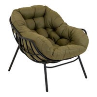 Lesli Living Cozy - Relaxstoel - Groen - 1x101x87 cm