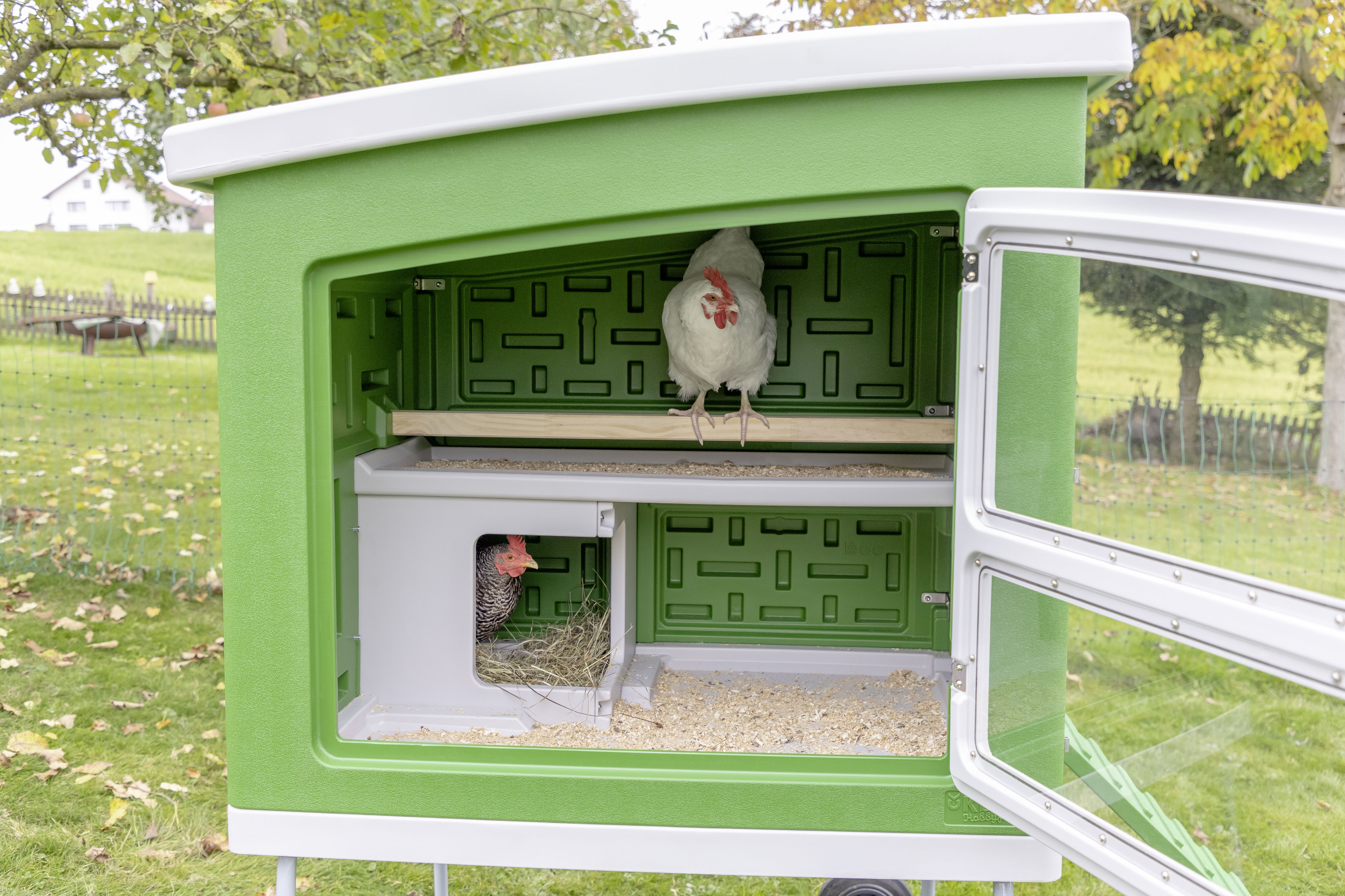 Kerbl  MobileCoop - Kippenhok - 4 tot 6 kippen - Groen - M