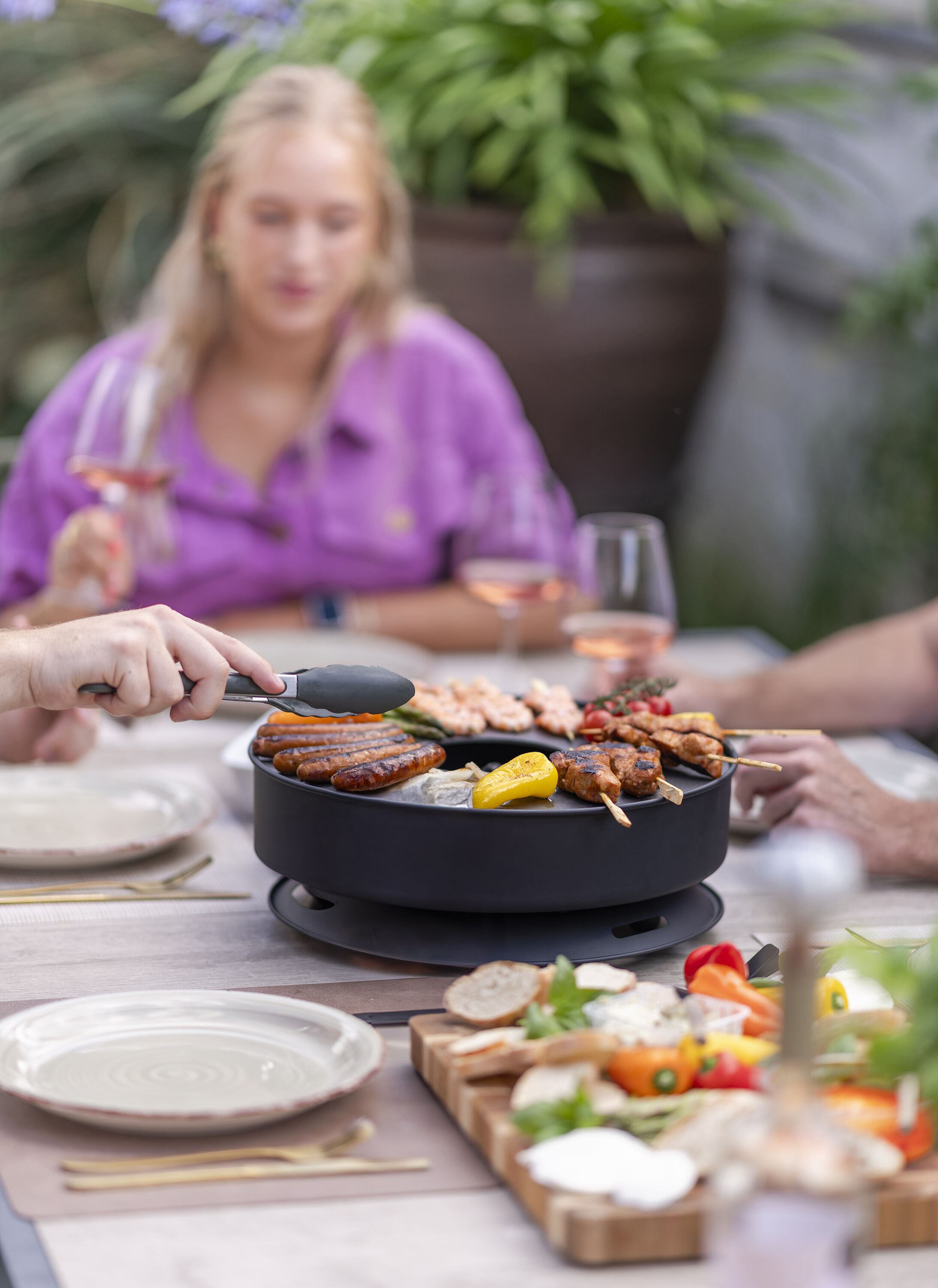 Onyx Mesa - Tafelgrill - Rond - Gepoedercoat - Staal - 36 cm
