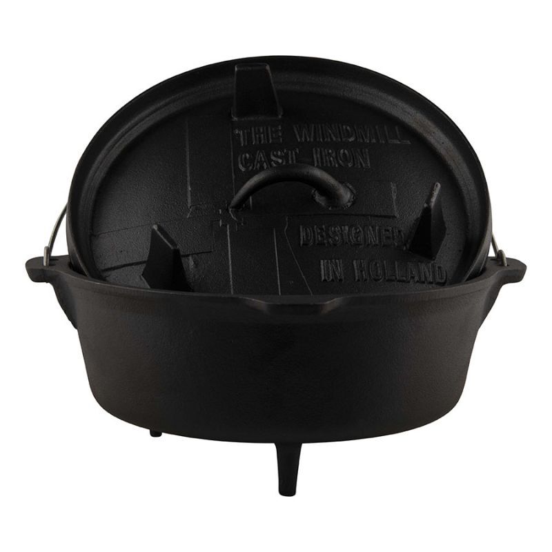 The Windmill Cast Iron Dutch oven 6Q 5,5L - Pan - Zwart - Medium