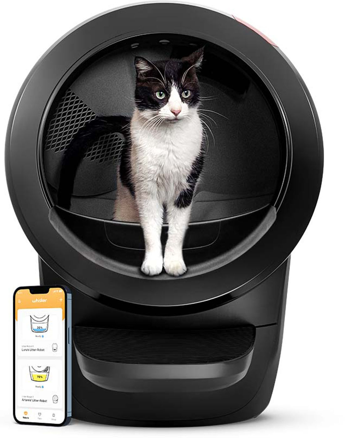 Whisker Litter-Robot 4 - Automatische kattenbak - Zwart - 75x56x1 cm Whisker Litter-Robot 4 - Automatische kattenbak - Zwart - 75x56x1 cm