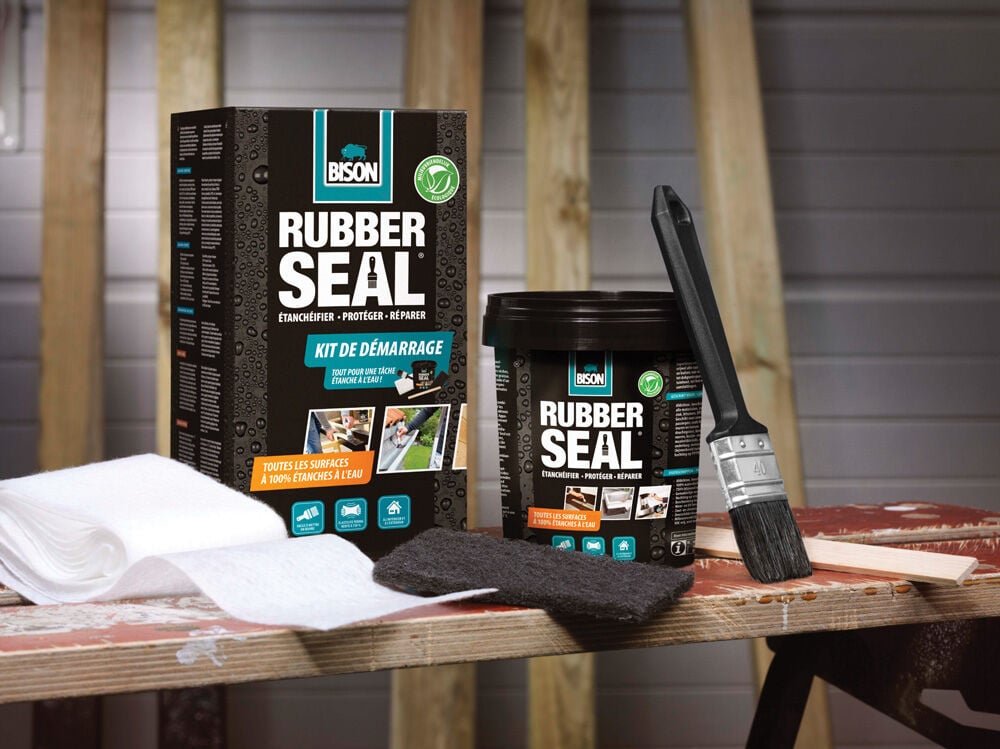 Bison Rubber Seal Starterkit - Afdichtmiddel - 750 Milliliter - Zwart