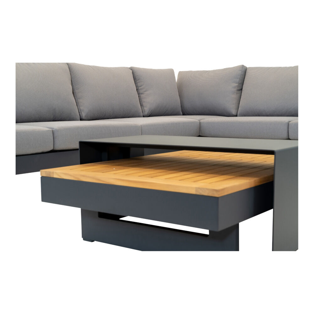 Lesli Living Barbados - Loungeset - Antraciet - 1x245x1 cm