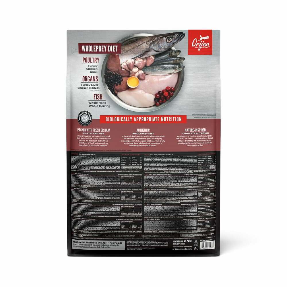 Orijen Small Breed Dog Whole Prey - Hondenvoer - 4.5 Kilogram - kip