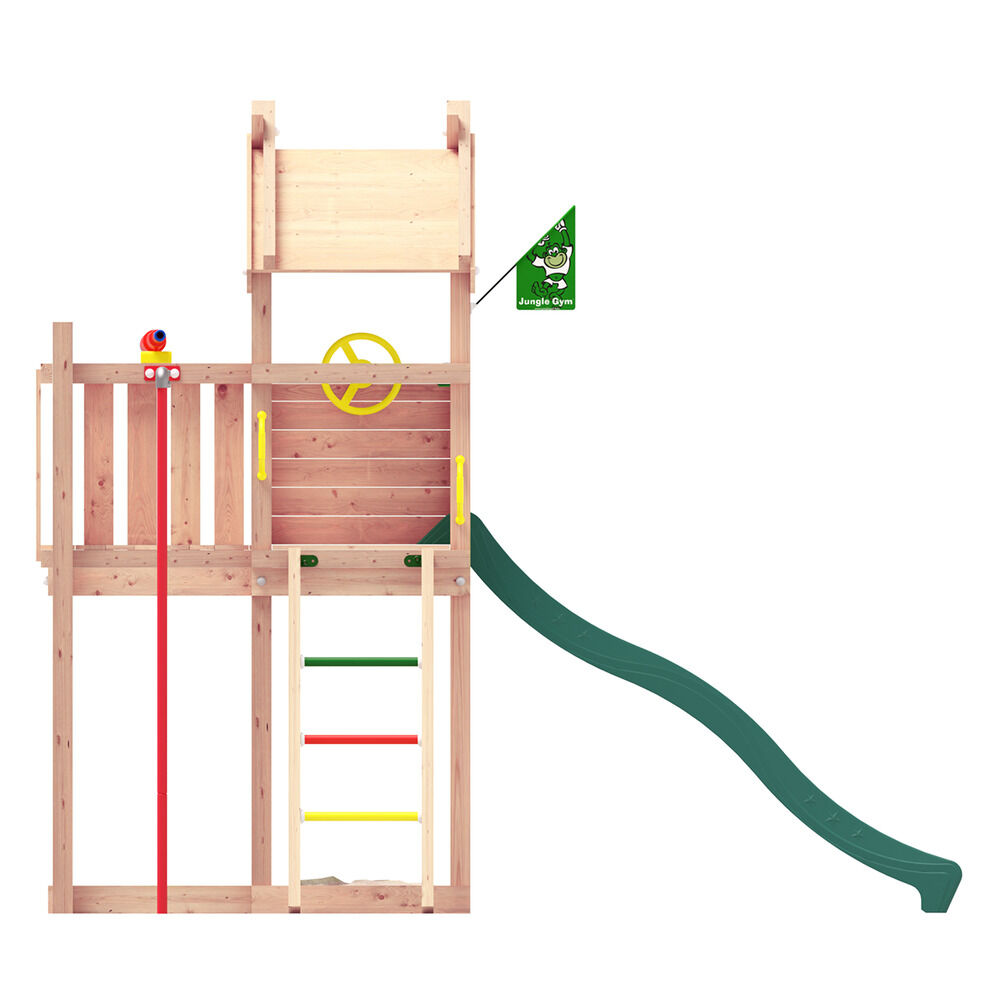 Jungle Gym Otta Douglas - Speeltoestel - Donker groen - Douglas hout