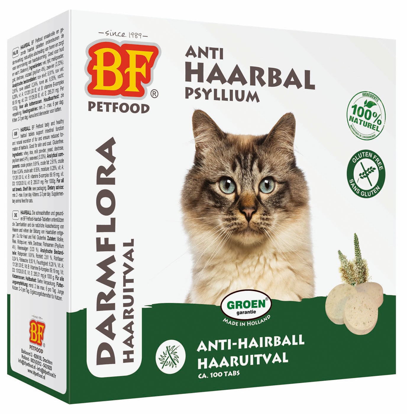 BF Petfood Anti-Haarbal - Kattensnack - Naturel - 100 Stuks - naturel BF Petfood Anti-Haarbal - Kattensnack - Naturel - 100 Stuks - naturel