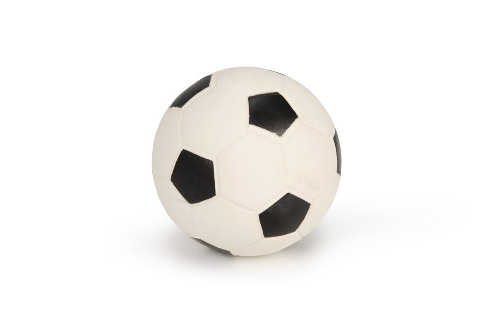Beeztees Voetbal - Hondenspeelgoed - zwart - 21x10x2 cm - L Beeztees Voetbal - Hondenspeelgoed - zwart - 21x10x2 cm - L
