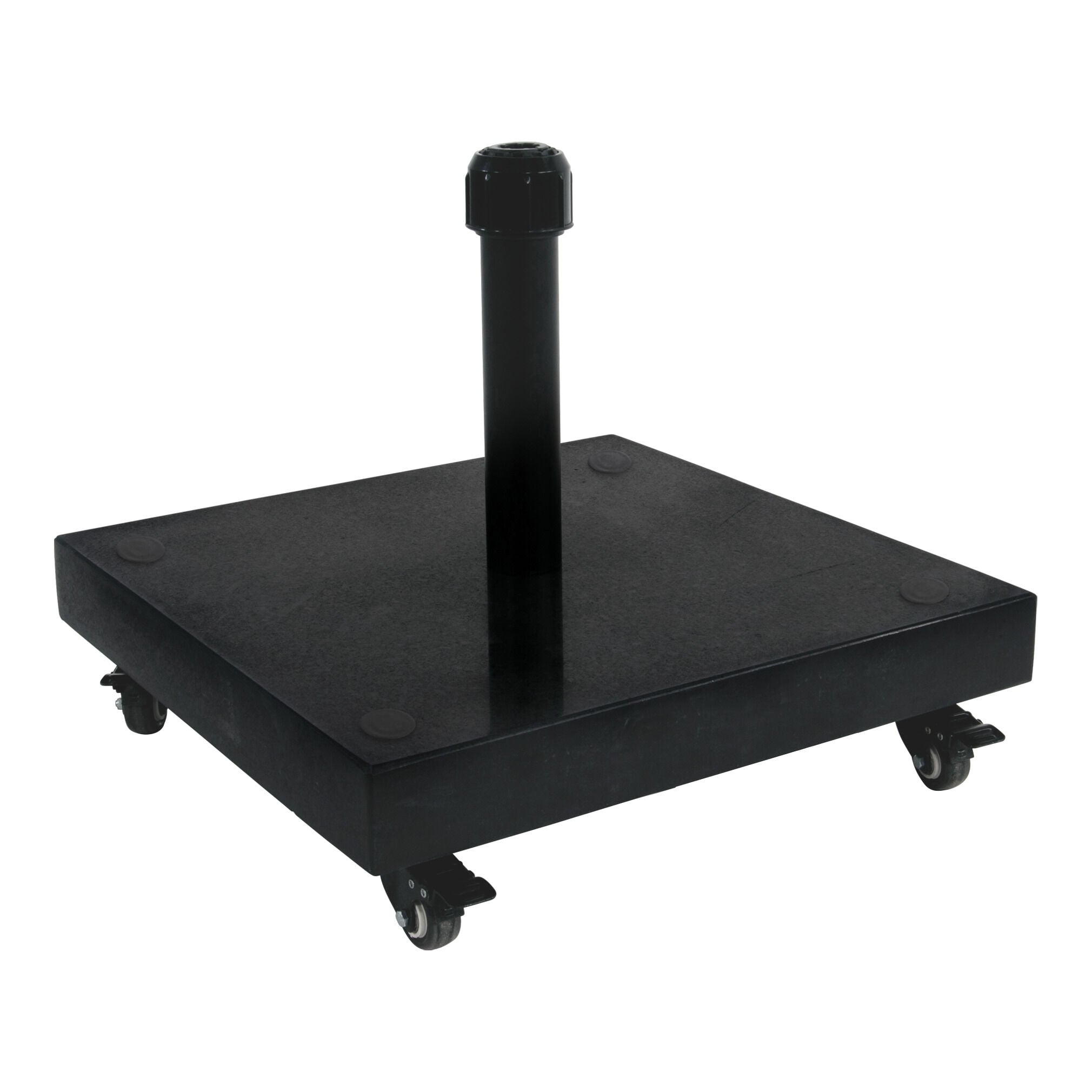 Lesli Living - Parasolvoet 60kg - 60 Kilogram - Zwart - 1x55x55 cm Lesli Living - Parasolvoet 60kg - 60 Kilogram - Zwart - 1x55x55 cm