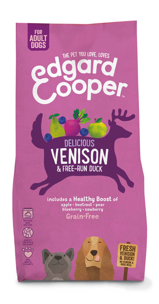 Edgard & Cooper Adult - Hondenvoer - 12 Kilogram - eend, hert Edgard & Cooper Adult - Hondenvoer - 12 Kilogram - eend, hert
