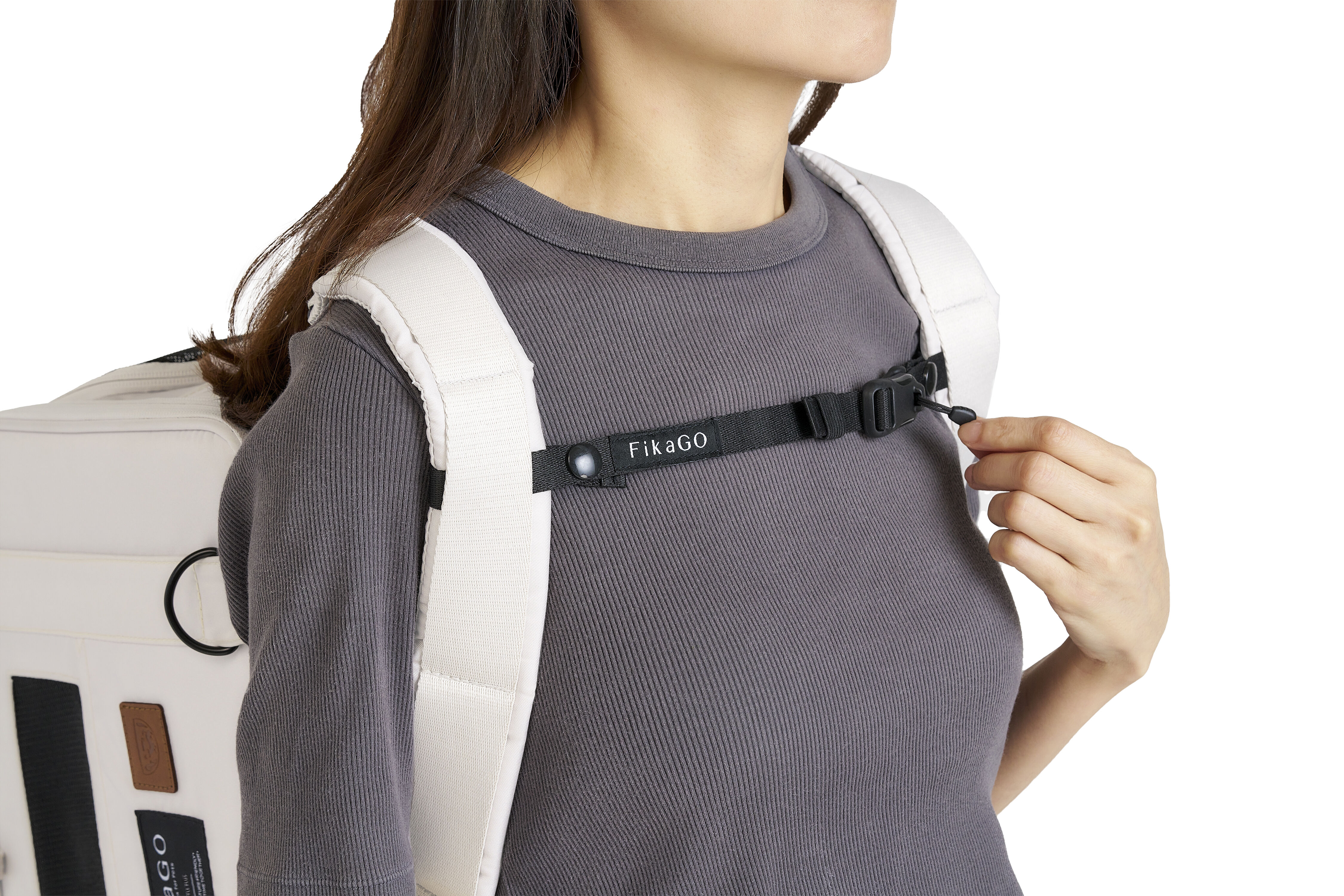 Fikago Truffle Plus - Travel Carrier tot 10 kg- Honden draagtas - Sandy Beige - 28x43x27 cm