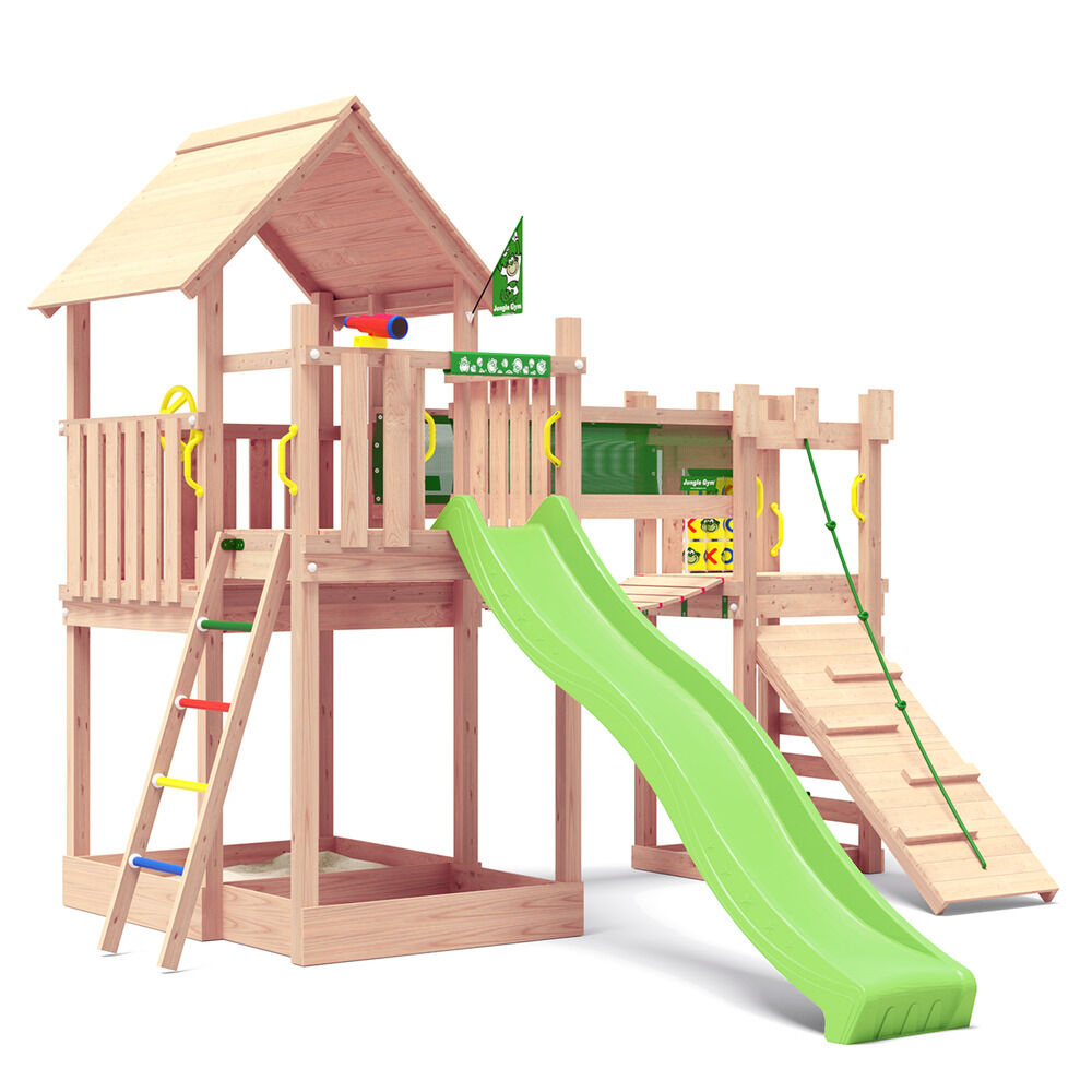 Jungle Gym Jessheim Grenen - Speeltoestel - Licht groen - Grenenhout Jungle Gym Jessheim Grenen - Speeltoestel - Licht groen - Grenenhout