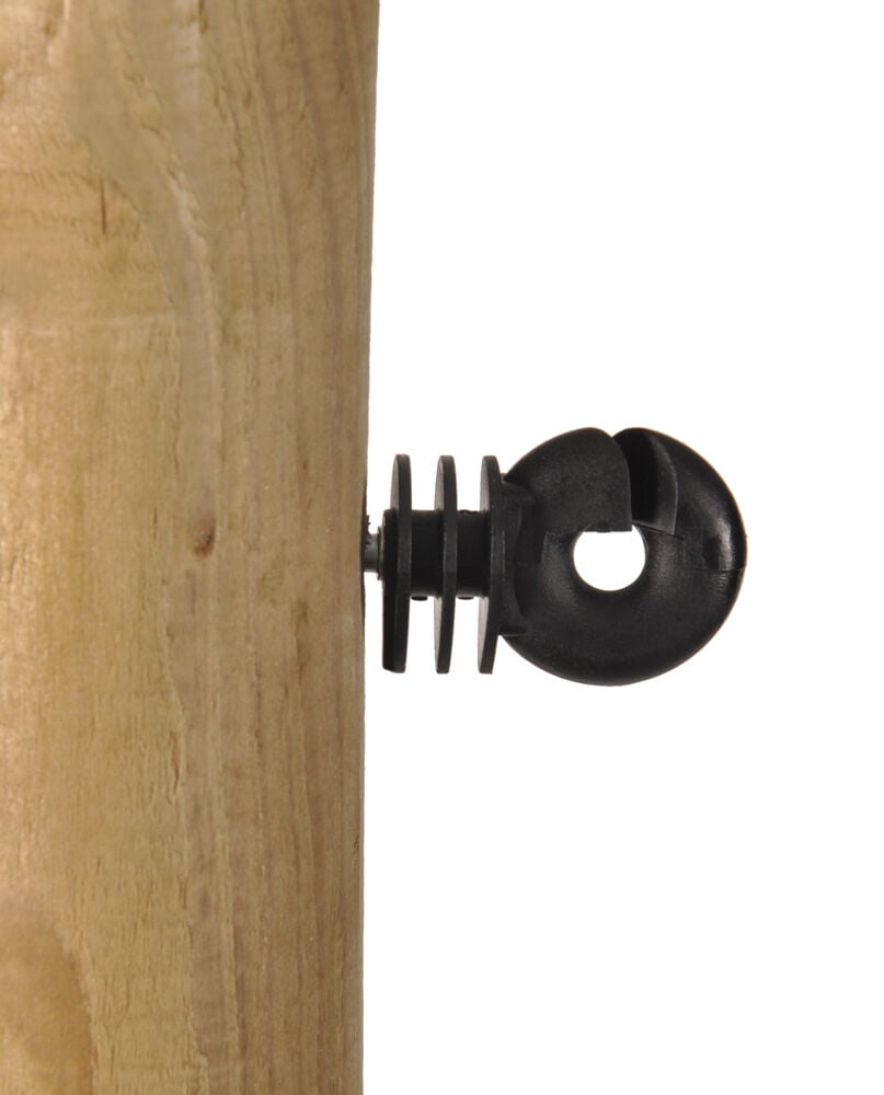Gallagher - Ringisolator Economy - 15.7 cm - 75 Stuks - Zwart - 20.2 cm