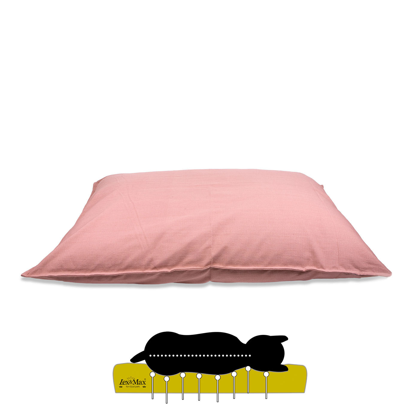 Lex & Max Tivoli - Orthopedisch Hondenkussen - Roze - L Lex & Max Tivoli - Orthopedisch Hondenkussen - Roze - L