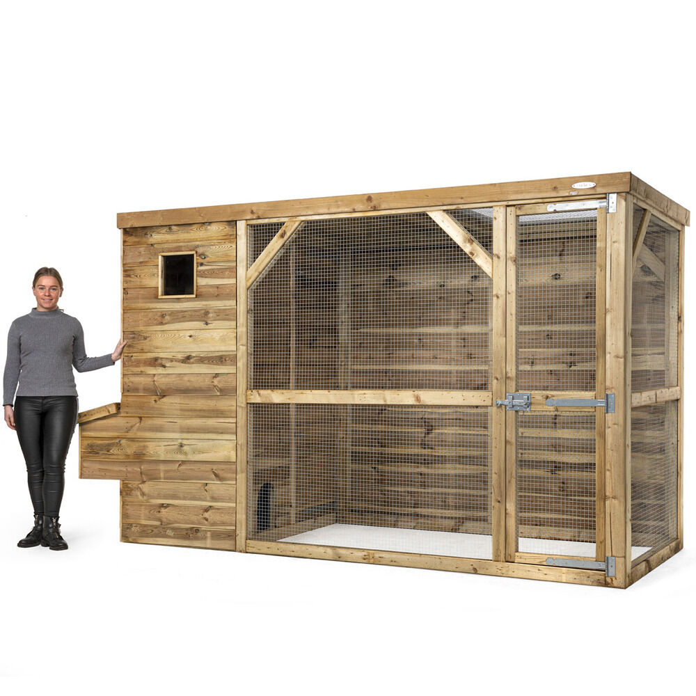 Voldux Toon - Kippenhok met ren - Naturel - Links