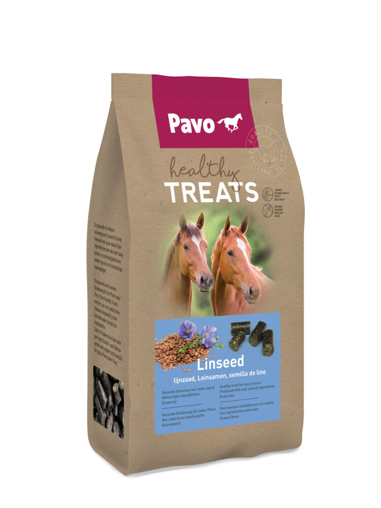 Pavo Healthy Treats - Snack - 1 Kilogram - Lijnzaad Pavo Healthy Treats - Snack - 1 Kilogram - Lijnzaad