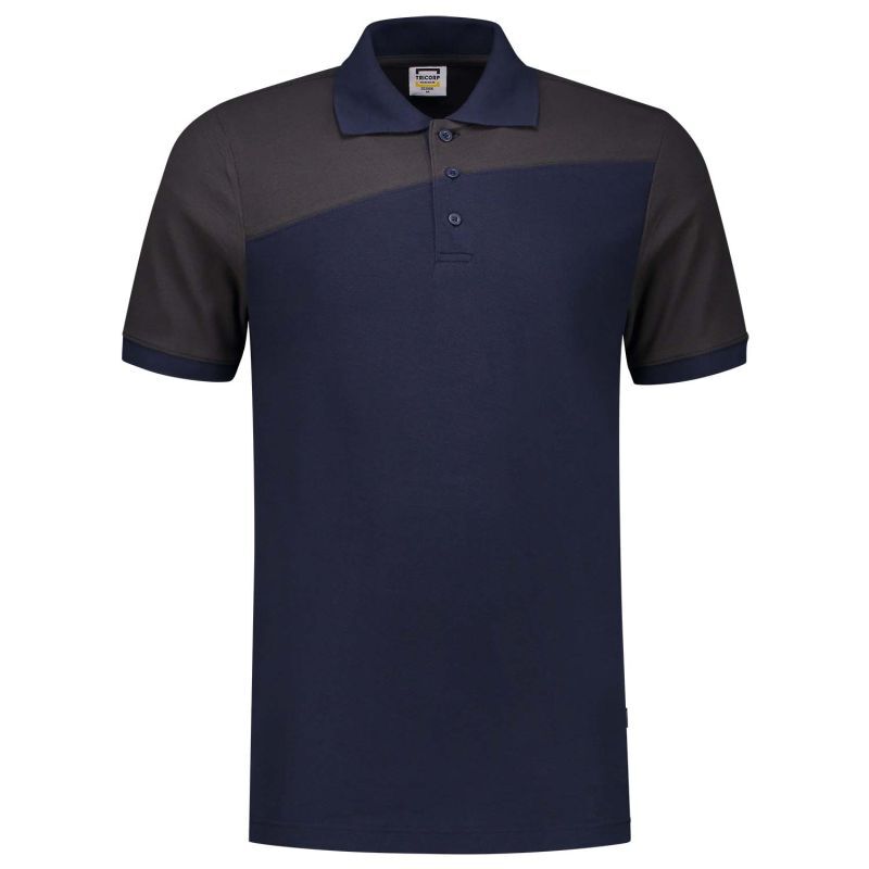 Tricorp Bicolor Naden - Poloshirt - Blauw Donkergrijs - 7XL Tricorp Bicolor Naden - Poloshirt - Blauw Donkergrijs - 7XL
