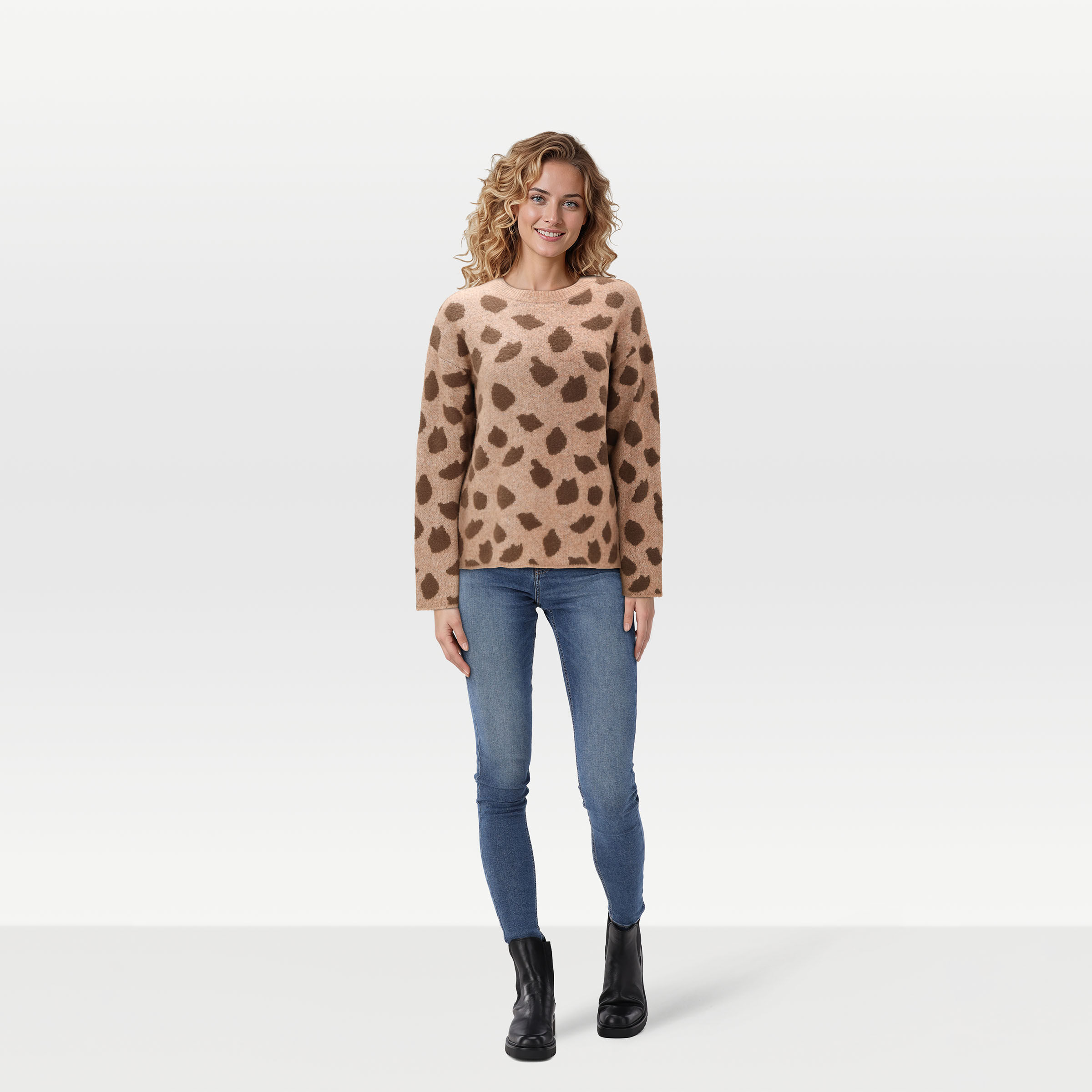 Veleste Isa - Trui - Donkerbruin - 36