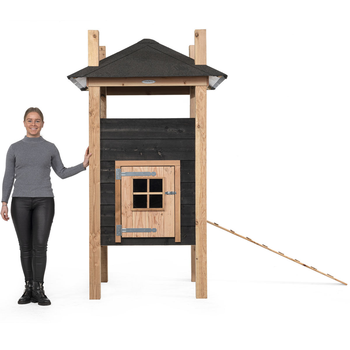 Voldux Hooiberg Teun - Kippenhok  - Zwart