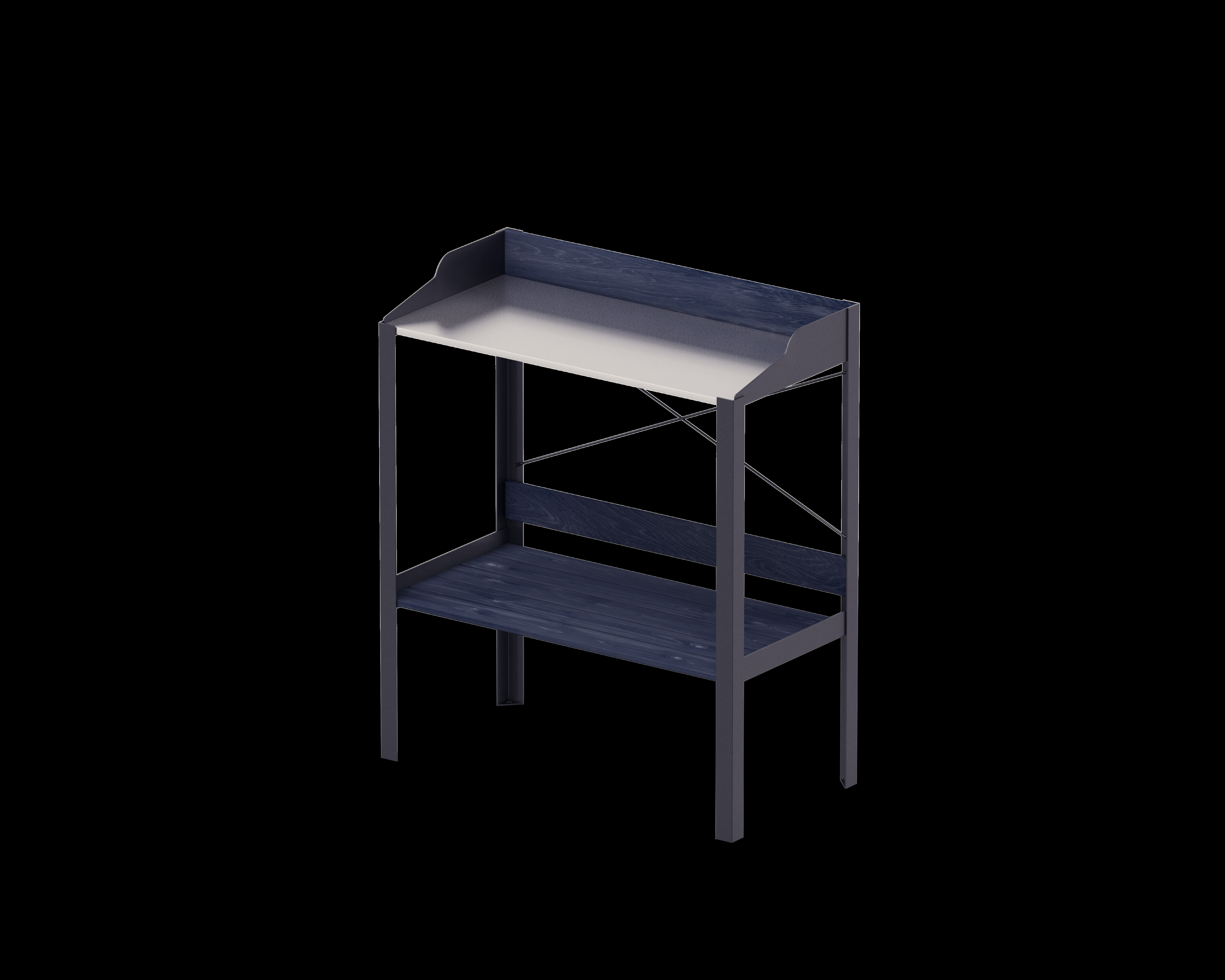 Upyard - Oppottafel - Zwart - 93x80x40 cm