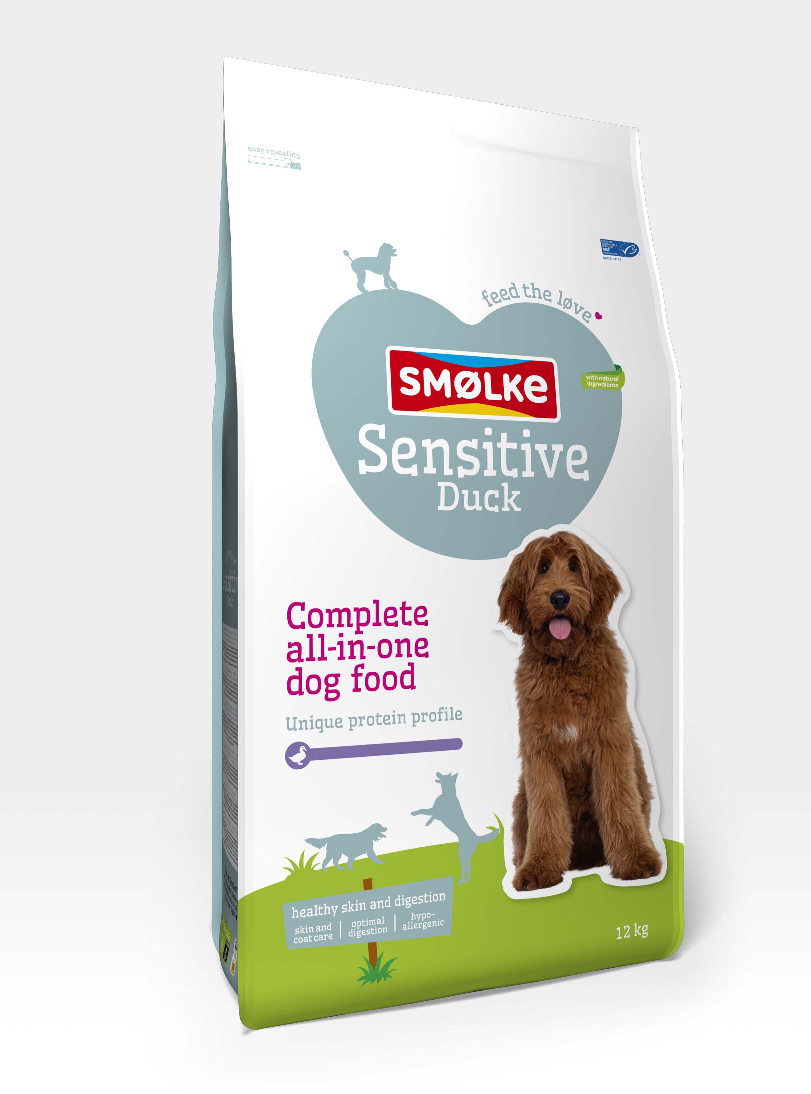 Smölke Sensitive - Hondenvoer - 12 Kilogram - eend Smölke Sensitive - Hondenvoer - 12 Kilogram - eend