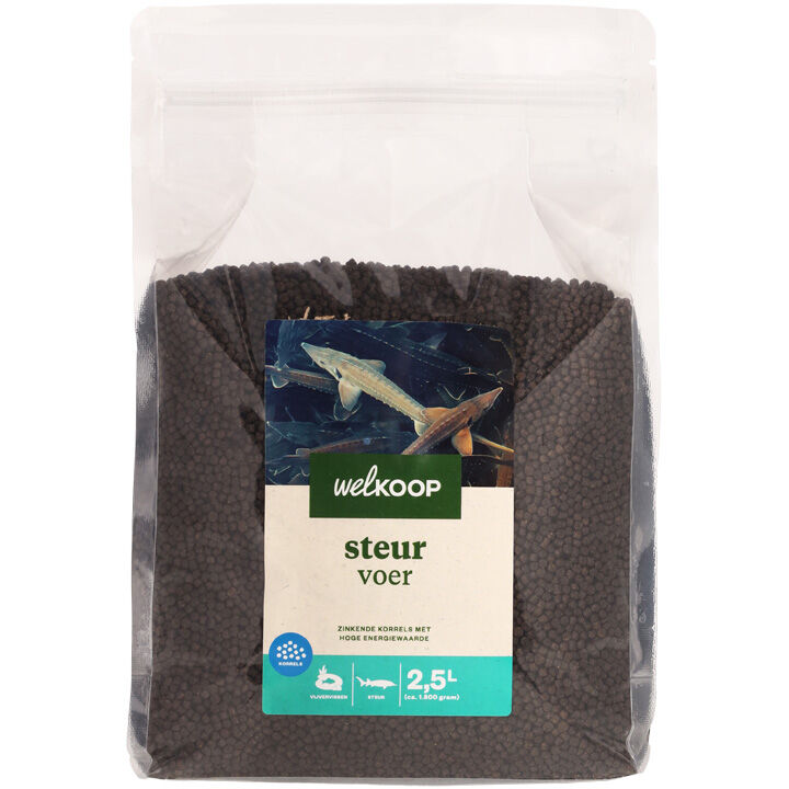 Welkoop Steurvoer - Vijvervissenvoer - 2.5 Liter Welkoop Steurvoer - Vijvervissenvoer - 2.5 Liter
