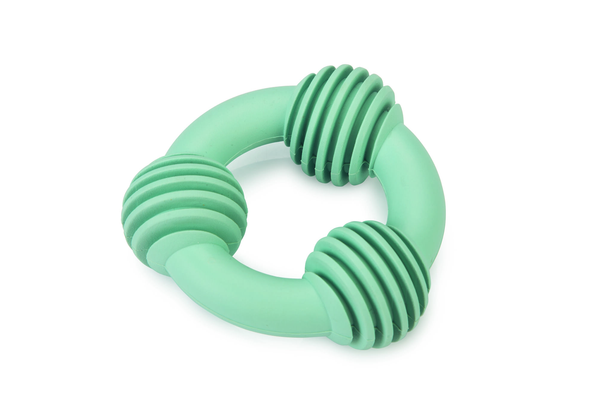 Beeztees Dental ring - Kauwspeelgoed puppy - groen - 14x9.3x2 cm