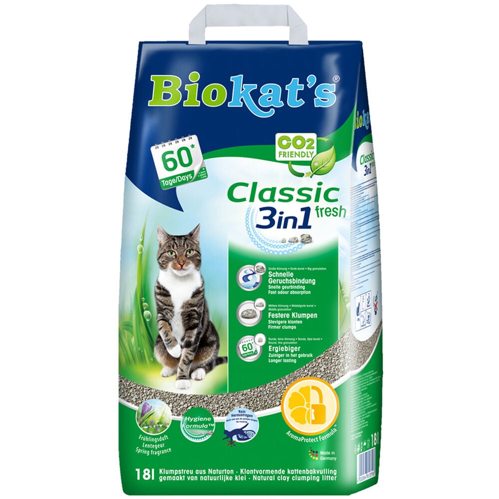 Biokat's Classic Fresh 3in1 - Kattenbakvulling - 18 Liter Biokat's Classic Fresh 3in1 - Kattenbakvulling - 18 Liter