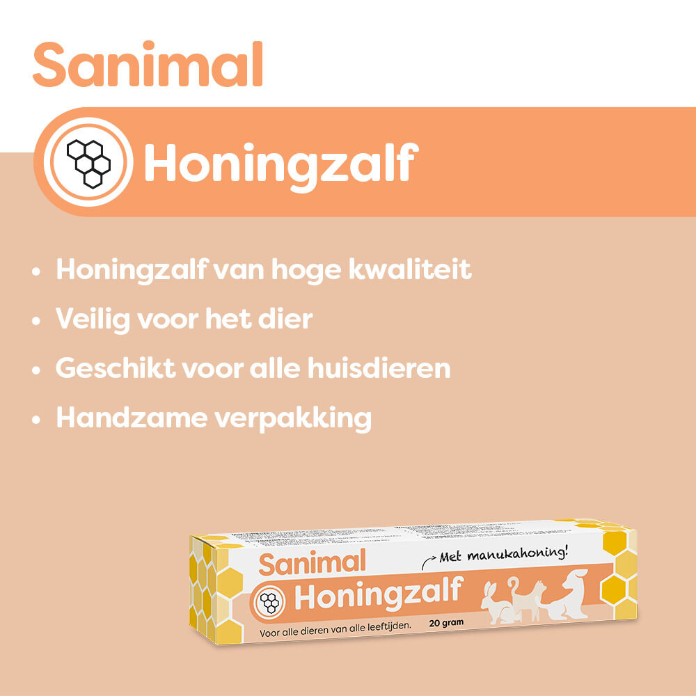Sanimal - Honingzalf - Huidverzorging - 1 Stuks