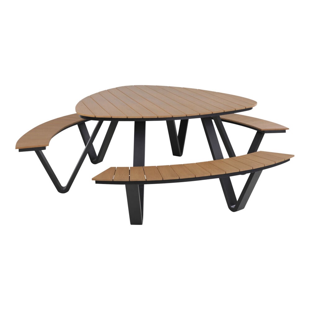 Lesli Living Arezzo - Picknickset - Teaklook - 1x24.5x1 cm