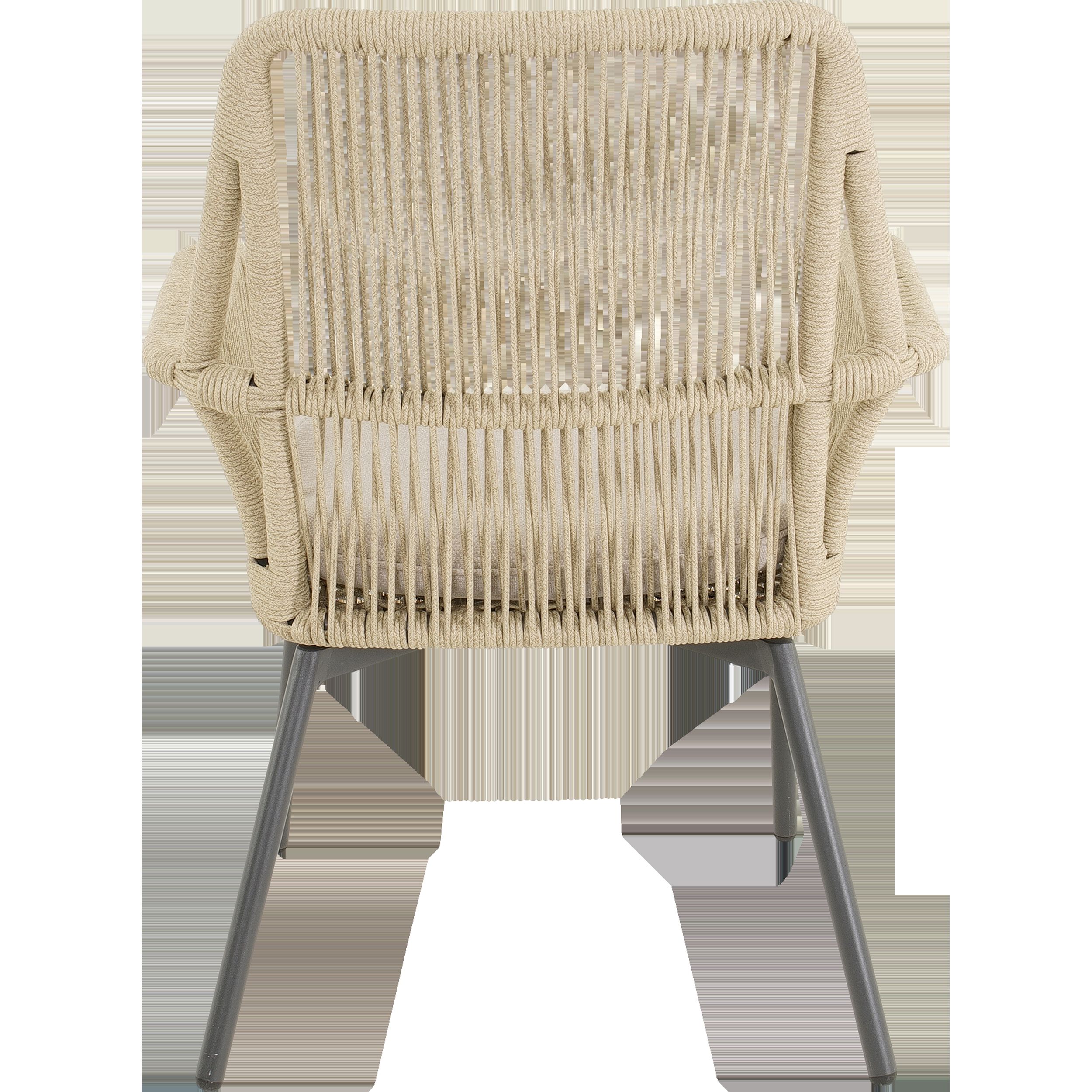 Lesli Living Silas - Tuinstoel - Beige - 64x6x77 cm