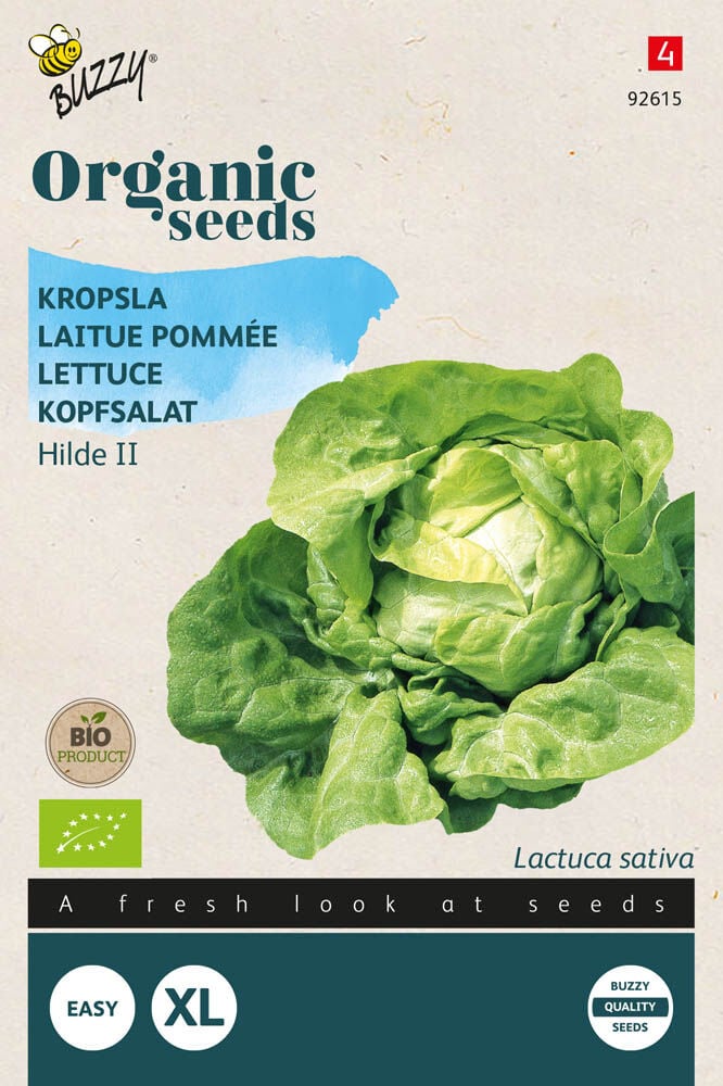Buzzy Kropsla Hilde (BIO) Lactuca sativa - Groentezaden Buzzy Kropsla Hilde (BIO) Lactuca sativa - Groentezaden