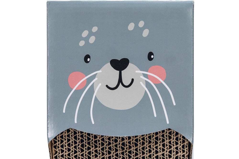 Beeztees Zeehond - Krabplank - Blauw - 1x45x1 cm