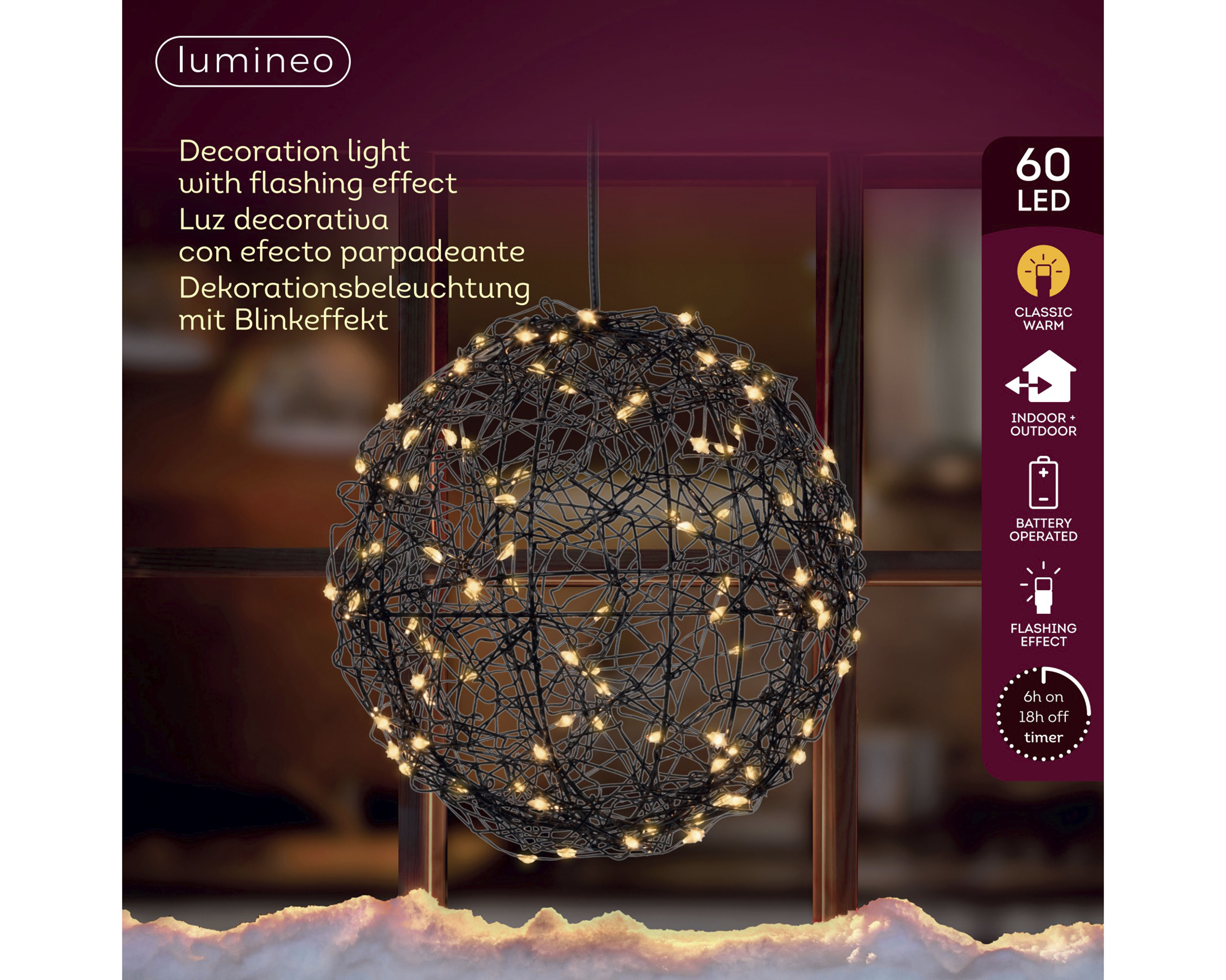 Lumineo - Hanglamp Bol