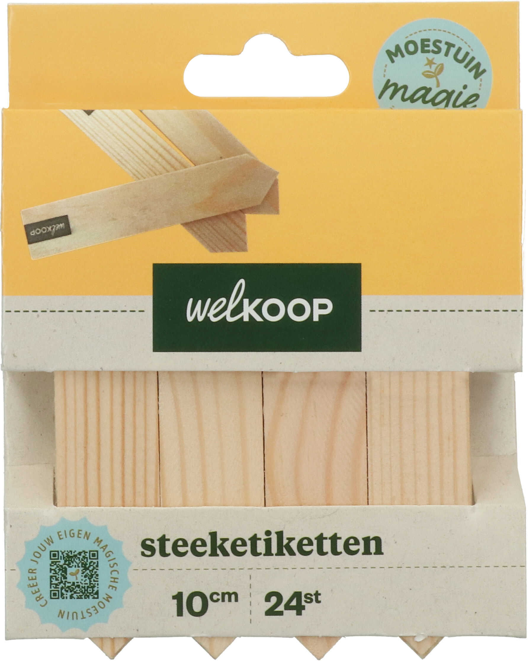 Welkoop Moestuin Magie - Steeketiketten - Hout - 13x10x1.5 cm