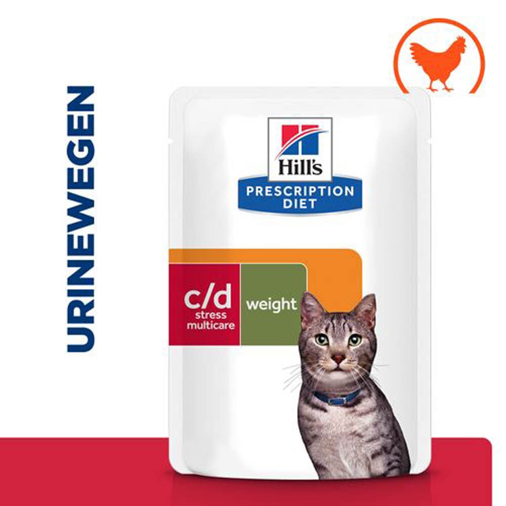 Hill's Prescription Diet Urinary Stress + Metabolic c/d - Kattenvoer - 85 Gram - kip