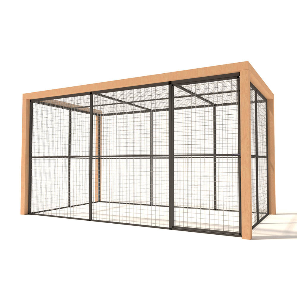 Glorenza Olivia - Kattenren - Antraciet - 187x190x345 cm Glorenza Olivia - Kattenren - Antraciet - 187x190x345 cm