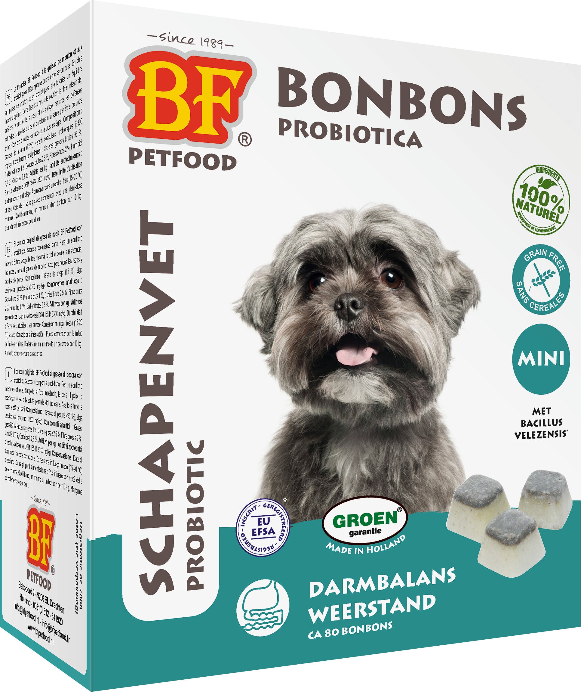 BF Petfood Schapenvet Probiotica - Weerstand en Darmflora Hond