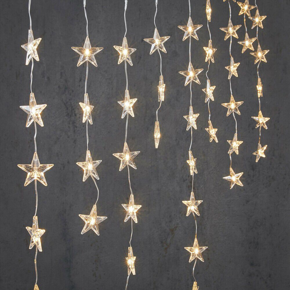 Luca lighting Kerststerren - Lichtgordijn - 50 - Klassiek wit Luca lighting Kerststerren - Lichtgordijn - 50 - Klassiek wit