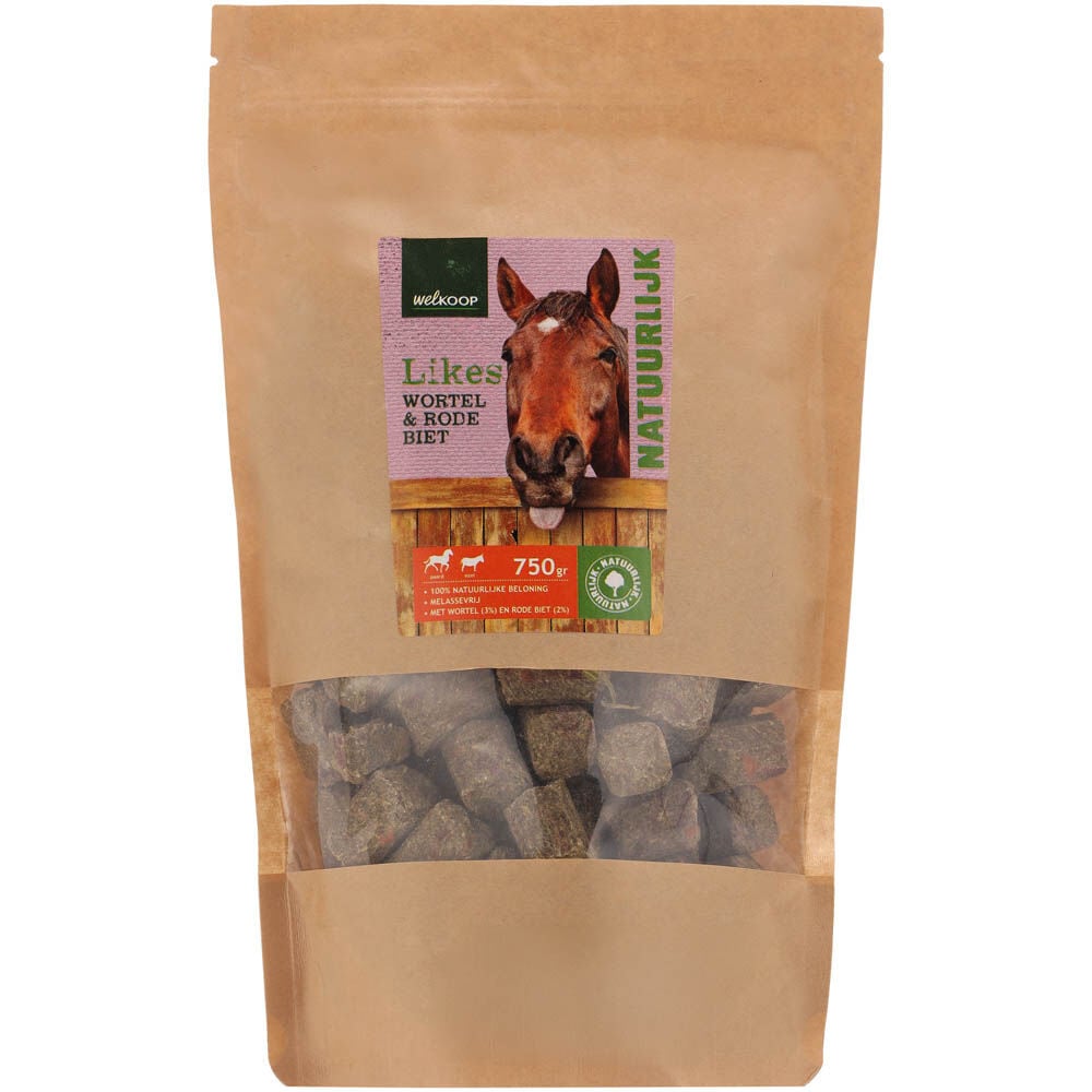 Welkoop Likes - paardensnack - 750 Gram - Wortel& Rode Biet